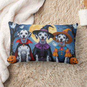 Dalmatiner Hogs Pumpkin Halloween Funny Lendenkissen