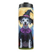 Dalmatiner Hogs Pumpkin Halloween Funny Thermosbecher (Vorderseite)