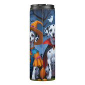 Dalmatiner Hogs Pumpkin Halloween Funny Thermosbecher (Rückseite)