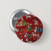 Dalmatiner Holiday Print Button (Vorne & Hinten)