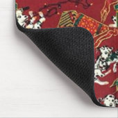 Dalmatiner Holiday Print Mousepad (Ecke)