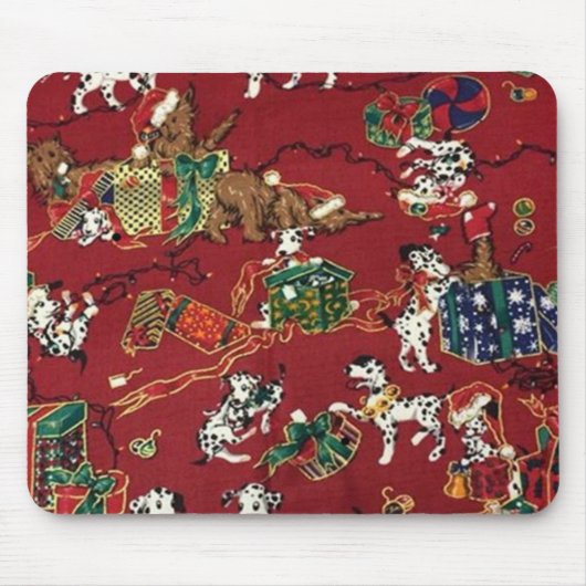 Dalmatiner Holiday Print Mousepad (Vorne)