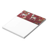 Dalmatiner Holiday Print Notizblock (Rotiert)