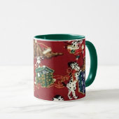 Dalmatiner Holiday Print Tasse (VorderseiteRechts)