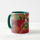 Dalmatiner Holiday Print Tasse (Vorderseite Links)