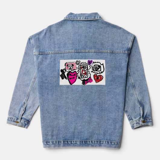 Dalmatiner hübsch jeansjacke (Rückseite)