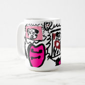 Dalmatiner hübsch kaffeetasse (Vorderseite Links)