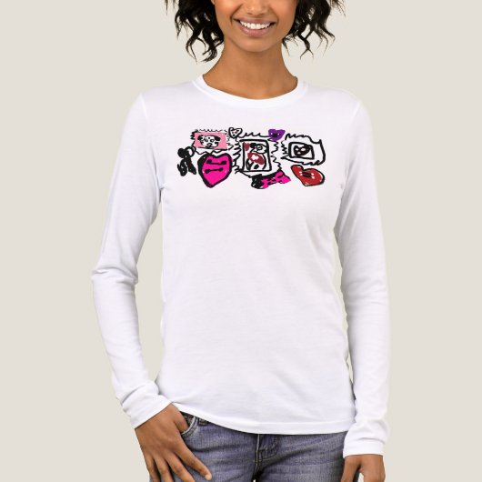 Dalmatiner hübsch Tri-Blend shirt (Vorderseite)