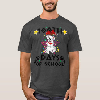 Dalmatiner Hund 100 Tage Schule Dalmatiner Hunde T T-Shirt