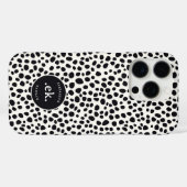 Dalmatiner-Hund abstraktes Muster Monogramm Case-Mate iPhone Hülle (Rückseite (Horizontal))
