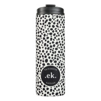 Dalmatiner-Hund abstraktes Muster Monogramm