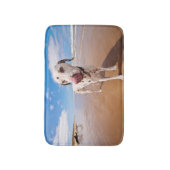 Dalmatiner-Hund auf Strand Badematte (Vorderseite Vertikal)