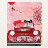 Dalmatiner Hund Auto mit Herzvalentiner Planer (Rückseite)