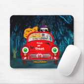 Dalmatiner Hund Autofahren Auto Beängstigend Hallo Mousepad (Mit Mouse)