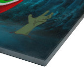 Dalmatiner Hund Autofahren Auto Beängstigend Hallo Schneidebrett (Ecke)