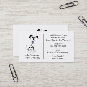 Dalmatiner-Hund-Design Hundepension Visitenkarte