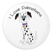 Dalmatiner-Hund-Design Keramikknauf (Vorderseite)