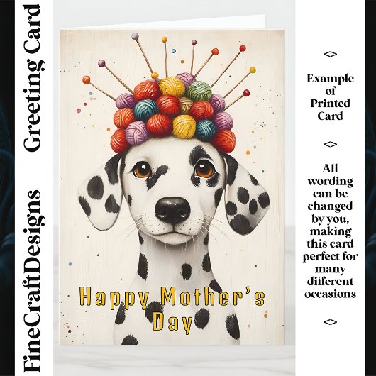 Dalmatiner-Hund, Garnelen-Hund CX8 - benutzerdefin Karte