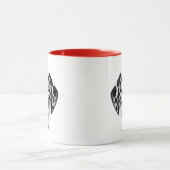 Dalmatiner-Hund-Gesicht-Illustration Tasse (Zentrum)