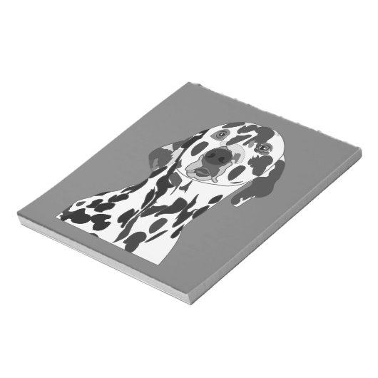 Dalmatiner Hund Haustier Notizblock (Rotiert)