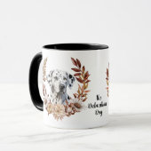 Dalmatiner Hund Herbstkranz Tasse (Vorderseite Links)