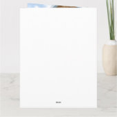 Dalmatiner Hund im Schnee Weihnachtshundehaus Karte (Rückseite)