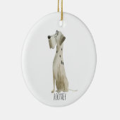Dalmatiner Hund Keramik Ornament (Rechts)