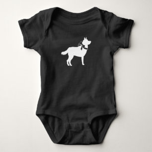 Dalmatiner Hund Kinderdusche Welpe Grau Baby Strampler