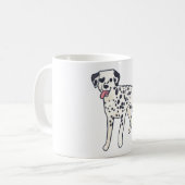 Dalmatiner Hund Magie Kaffeetasse (Vorderseite Links)