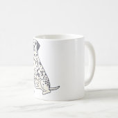 Dalmatiner Hund Magie Kaffeetasse (VorderseiteRechts)