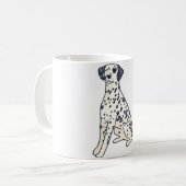 Dalmatiner Hund Magie Kaffeetasse (Vorderseite Links)