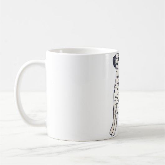 Dalmatiner Hund Magie Kaffeetasse (Links)