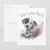 Dalmatiner Hund Mama Bläschen Postkarte (Vorne/Hinten)