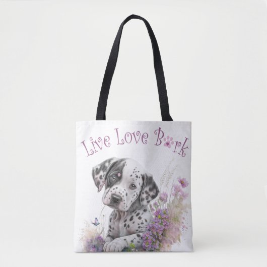Dalmatiner Hund Mama Bläschen Tasche (Vorderseite)