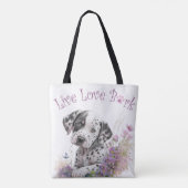 Dalmatiner Hund Mama Bläschen Tasche (Rückseite)
