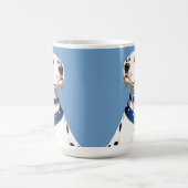 Dalmatiner Hund mit blauem Collar Kaffeetasse (Mittel)