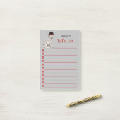 Dalmatiner Hund mit Hutanstrich Post-it Klebezettel (Auf Schreibtisch)