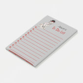 Dalmatiner Hund mit Hutanstrich Post-it Klebezettel (angewinkelt)