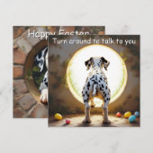 Dalmatiner-Hund - Ostern Feiertagskarte (Vorne/Hinten)