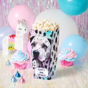 Dalmatiner Hund Pink Lila Türkis Geburtstag Geschenkschachtel
