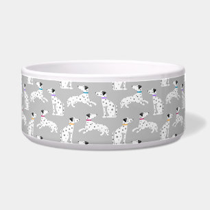 Dalmatiner Hund Polka Punkt Tier Aquarell Napf