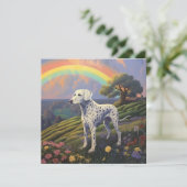 Dalmatiner Hund Rainbow Bridge Individuelle Name M (Stehend Vorderseite)