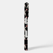 Dalmatiner Hund rosa Herz-Muster Name Case-Mate iPhone Hülle (Rückseite / Rechts)