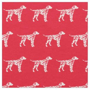 Dalmatiner Hund Silhouette Haustier Rot Stoff