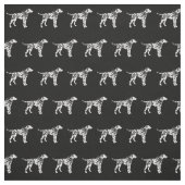 Dalmatiner Hund Silhouette Haustier Stoff (Muster)