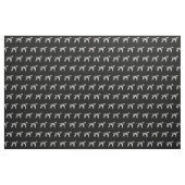 Dalmatiner Hund Silhouette Haustier Stoff (Fat Quarter (45,7 x 55,9 cm))