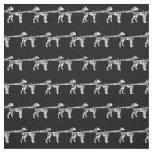 Dalmatiner Hund Silhouette Haustier Stoff (Muster)