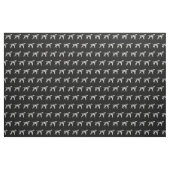 Dalmatiner Hund Silhouette Haustier Stoff (Fat Quarter (45,7 x 55,9 cm))