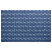 Dalmatiner Hund Silhouette Hunde Navy Blau Stoff (Yard (91,4 cm))
