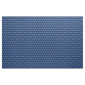 Dalmatiner Hund Silhouette Pet Navy Blue Stoff (Yard (91,4 cm))